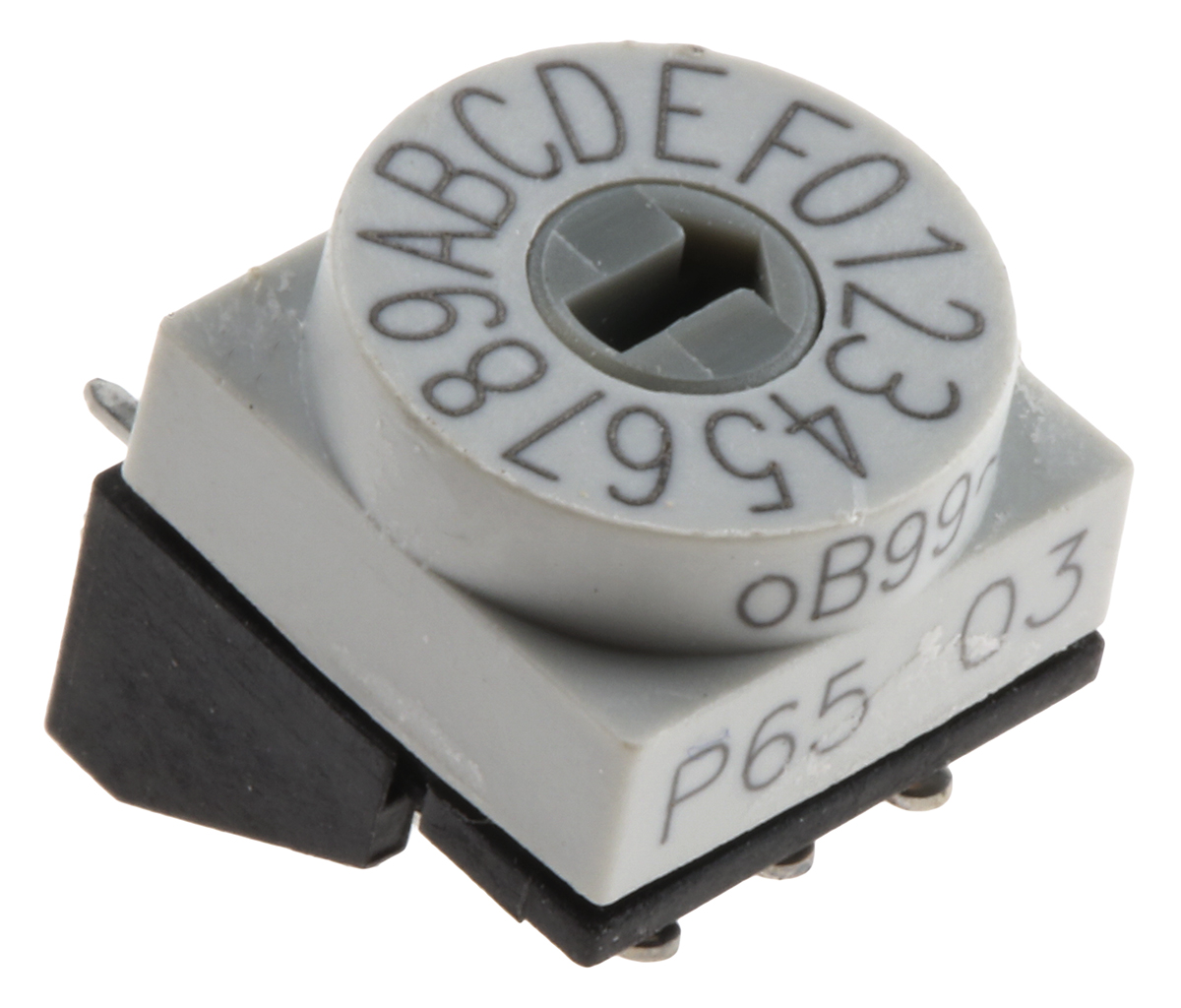 Hartmann 16 Way Through Hole DIP Switch, Slot Actuator