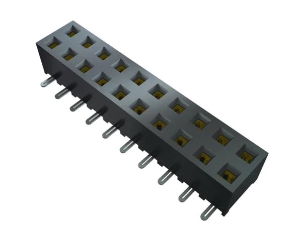 Samtec SMM Series Straight Surface Mount PCB Socket, 9-Contact, 1-Row, 2mm Pitch, SMT Termination