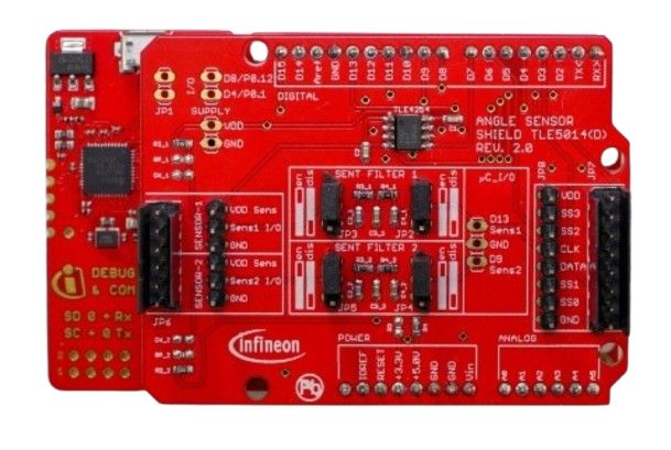 Infineon TLE5014SP EVALKIT Angle Sensor Evaluation Kit for Microcontroller XMC1100, TLE5014SP Satellite Board SPI