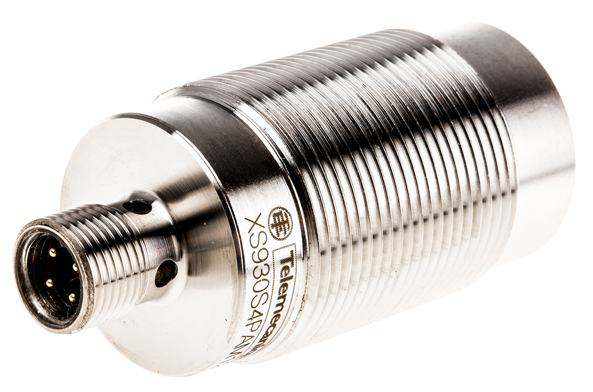 Telemecanique Sensors Inductive Threaded Barrel Proximity Sensor, M30, 40 mm Detection, PNP NO, 12 → 24 V dc