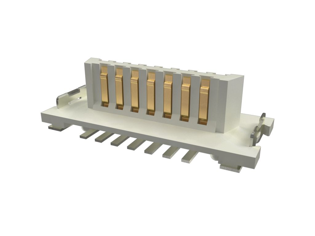 Amphenol Communications Solutions Conan Lite Series Vertical Surface PCB Header, 15 Contact(s), 1 mm Pitch, Shrouded