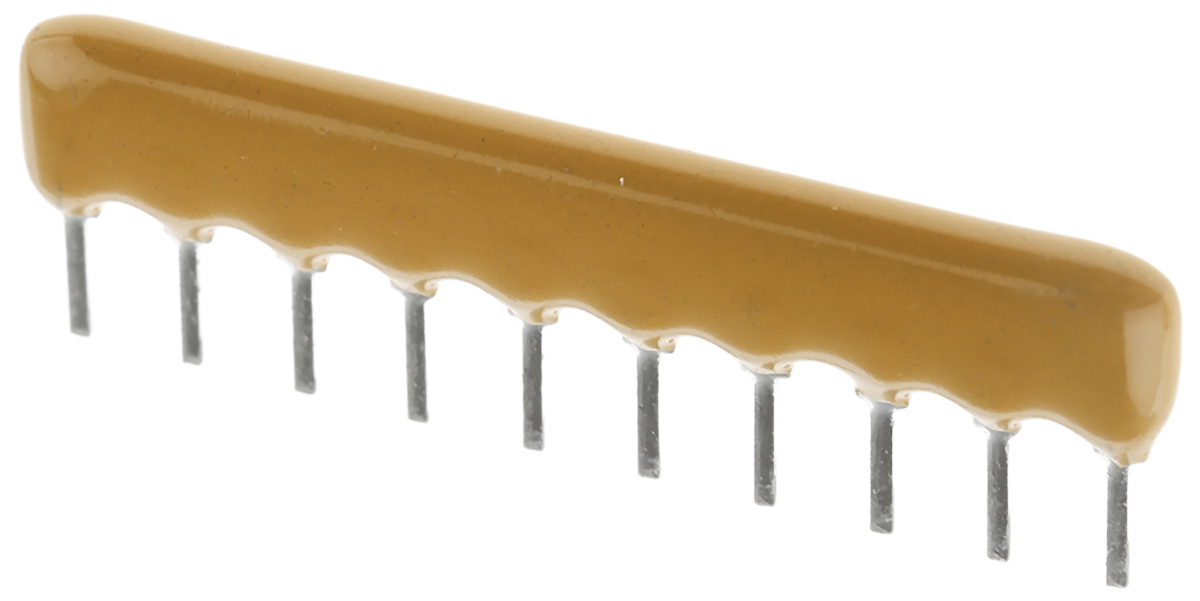 Bourns Bussed Resistor Network 1kΩ ±2% 9 Resistors, 1.25W Total, SIP package 4600X Through Hole