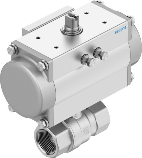 Festo Ball Valve type Pneumatic Actuated Valve, 8 bar