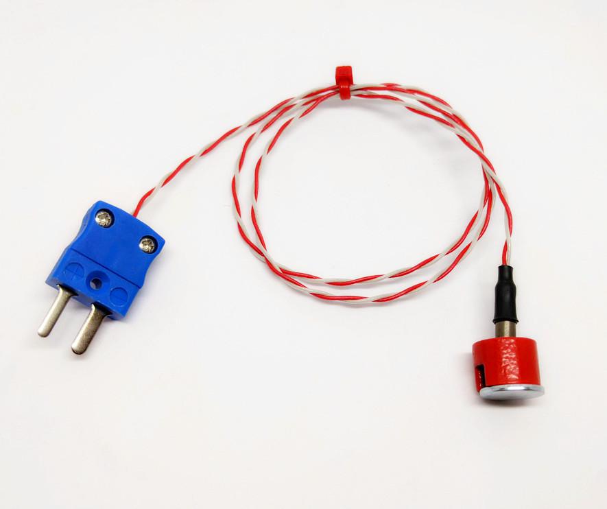 RS PRO Type K Button Magnet Thermocouple 1m Length, 7/0.2mm Diameter → +250°C