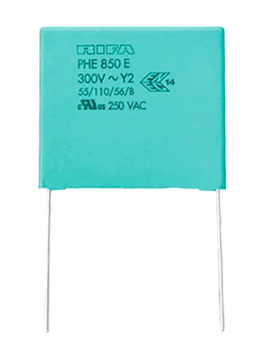 KEMET PHE850 Metallised Polypropylene Film Capacitor, 1.25 kV dc, 300 V ac, ±20%, 1μF, Through Hole