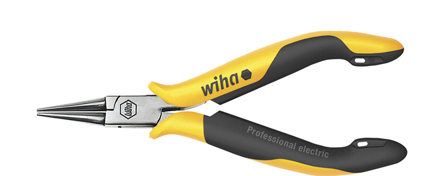 Wiha 26804 Round Nose Pliers, 120 mm Overall, Flat Tip