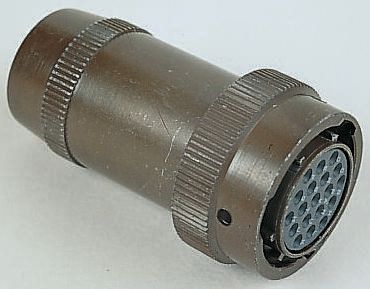 Souriau Sunbank by Eaton, 851, Copper Alloy 26 Way Cable Mount MIL Spec Circular Connector Plug, Socket Contacts,Shell