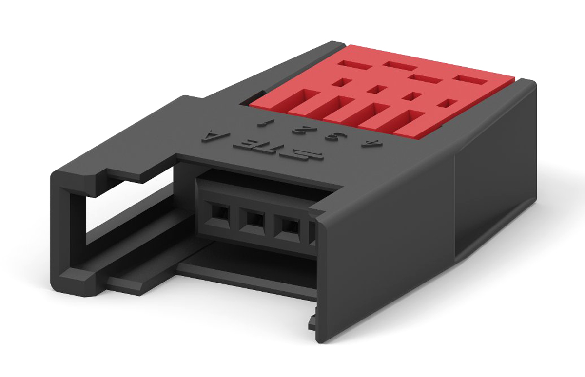 TE Connectivity 4-Way RITS Connector for Cable Mount, 1-Row