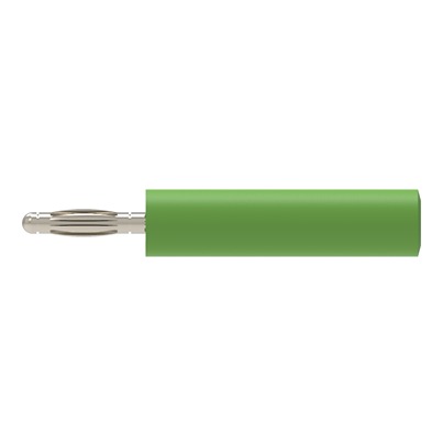 Schutzinger Green, Male to Female Test Connector Adapter With Metal contacts and Nickel Plated - Socket Size: 4mm