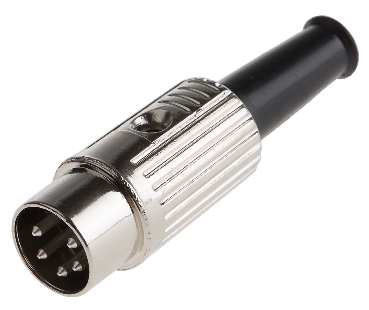 RS PRO 5 Pole Din Plug, 1A, 100 V ac, Male, Cable Mount
