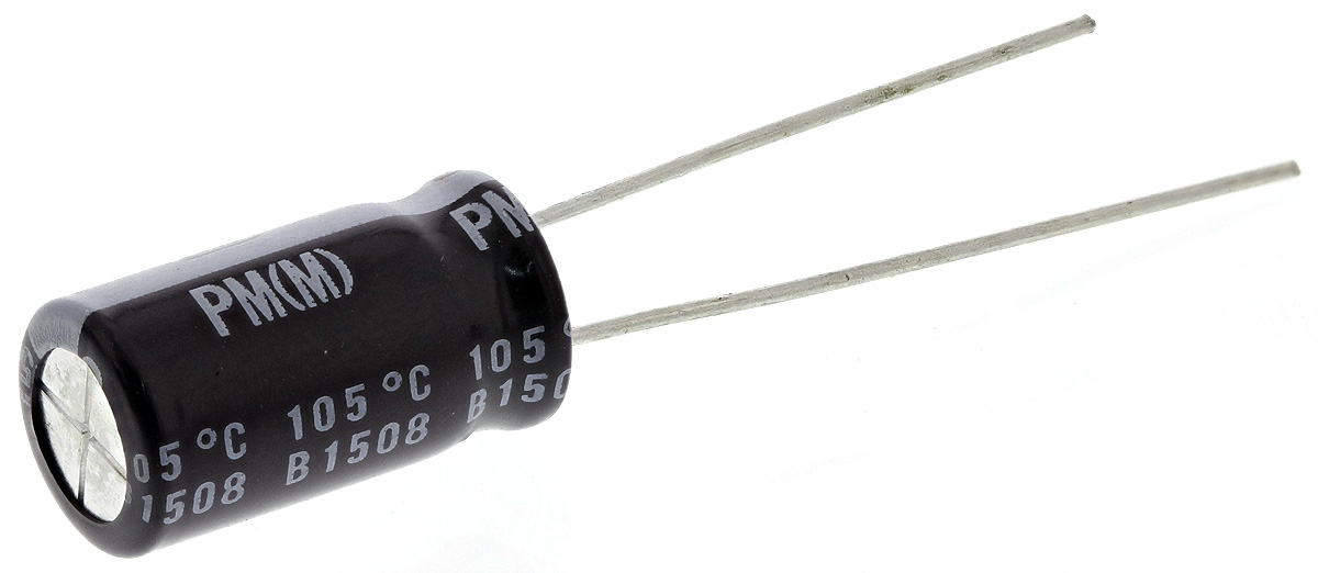 Nichicon 220μF Aluminium Electrolytic Capacitor 25V dc, Radial, Through Hole - UPM1E221MPD