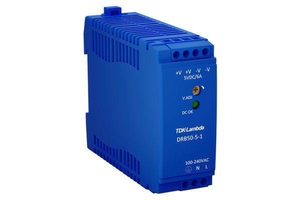 TDK-Lambda DRB15-100 DIN Rail Power Supply, 85 → 265V ac ac Input, 15V dc dc Output, 3.4A Output, 51W