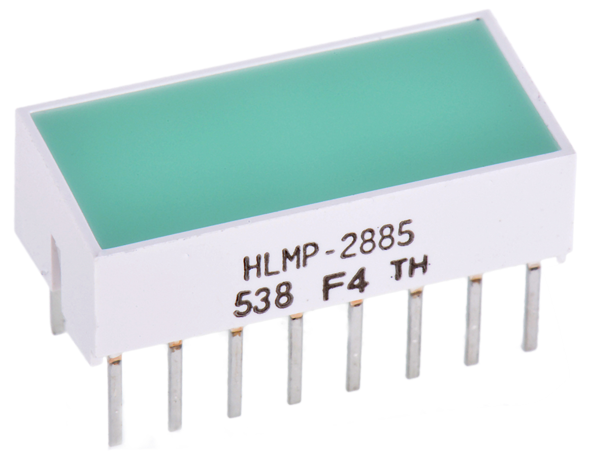 HLMP-2885 Broadcom Light Bar LED Display, Green 100 mcd