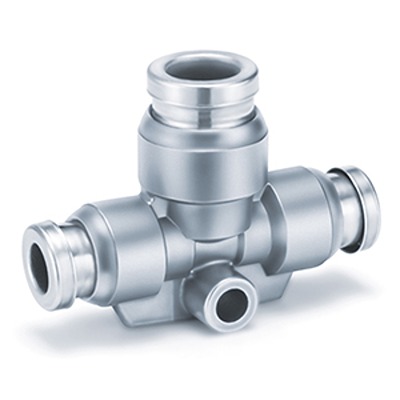 SMC KQB2 Series T Fitting, 6 mm to 6 mm, Tube-to-Tube Connection Style, KQB2T06-08