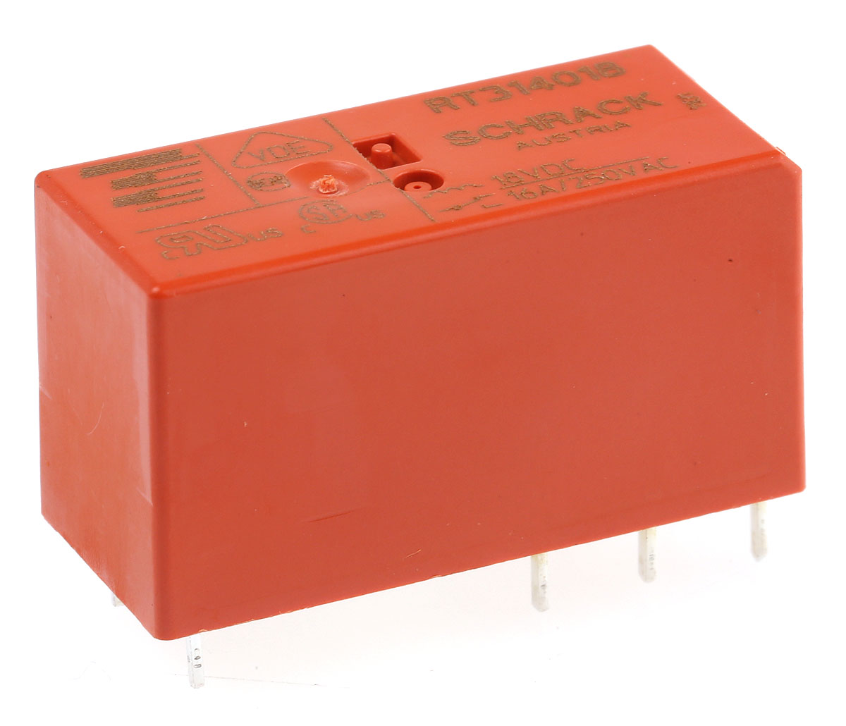 TE Connectivity PCB Mount Power Relay, 18V dc Coil, 16A Switching Current, SPDT