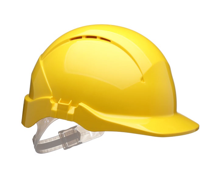Centurion Safety Concept Core Yellow Safety Helmet, AdjustableVentilated