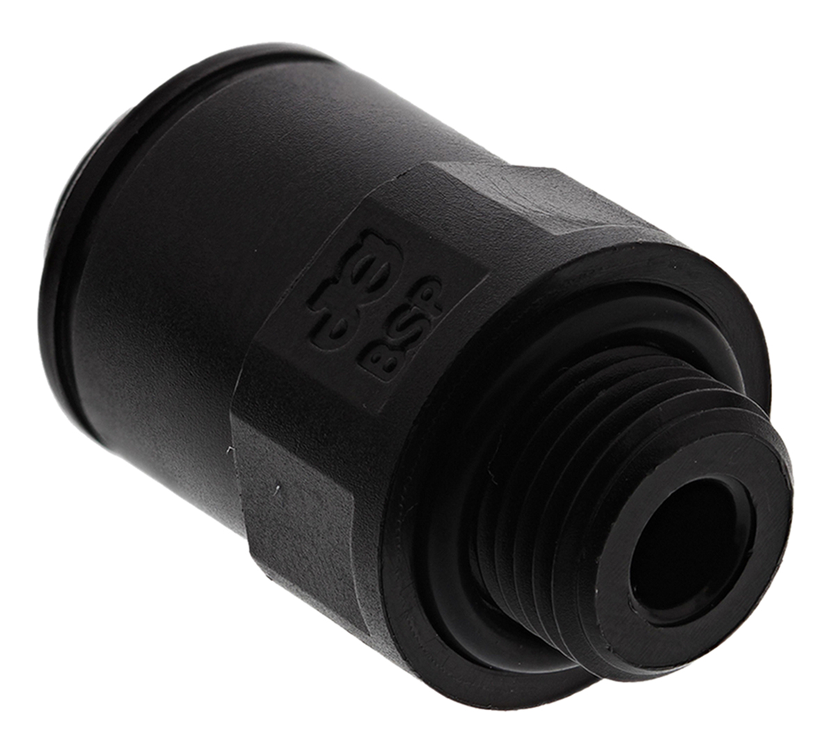 John Guest PM Series Straight Threaded Adaptor, G 1/8 Male to Push In 6 mm, Threaded-to-Tube Connection Style