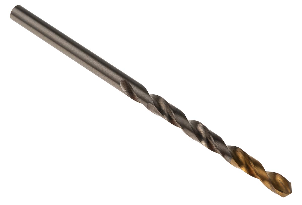Dormer A002 Series HSS-TiN Twist Drill Bit, 3.5mm Diameter, 70 mm Overall