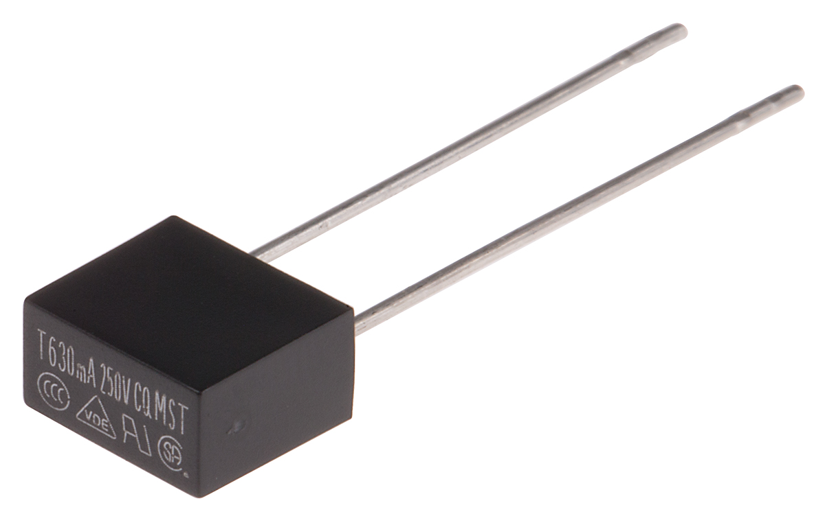 RS PRO PC Board Non Resettable Fuse, Radial 630mA, 250V ac