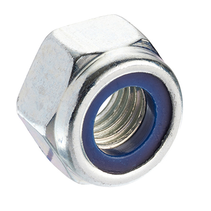 RS PRO, Bright Zinc Plated Steel Hex Nut, DIN 982, M14