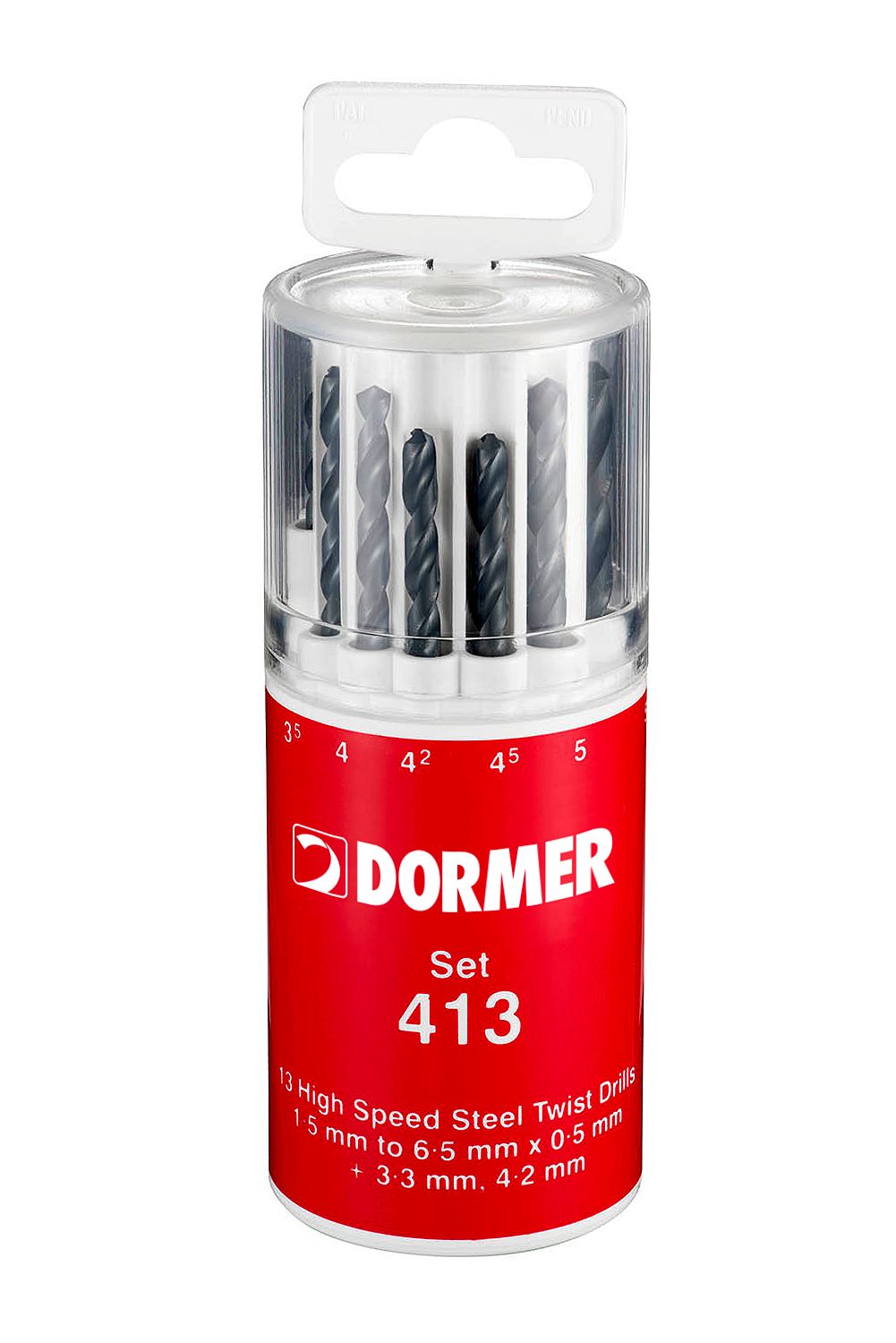 Dormer 13-Piece Jobber Drill Set, 6.5mm Max, 1.5mm Min