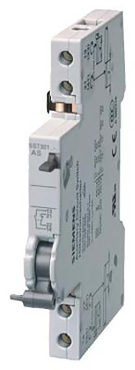 Siemens Auxiliary Contact, 2 Contact, 1NC + 1NO, DIN Rail Mount, SENTRON 5ST3