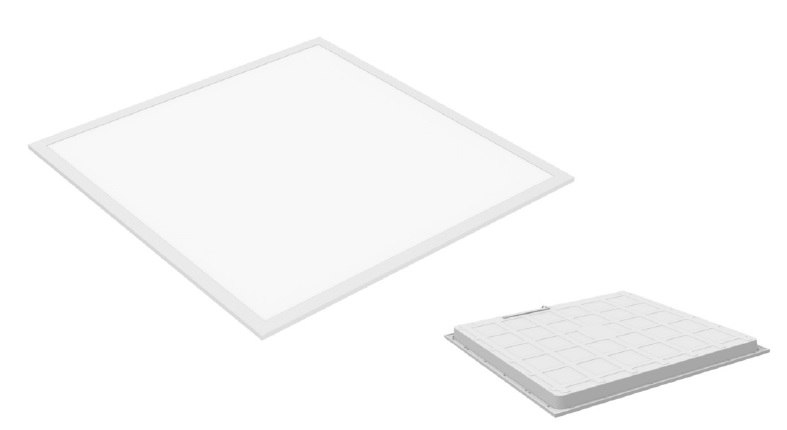 SHOT 36 W Squared LED Panel Light, Neutral White, L 600 mm W 600 mm