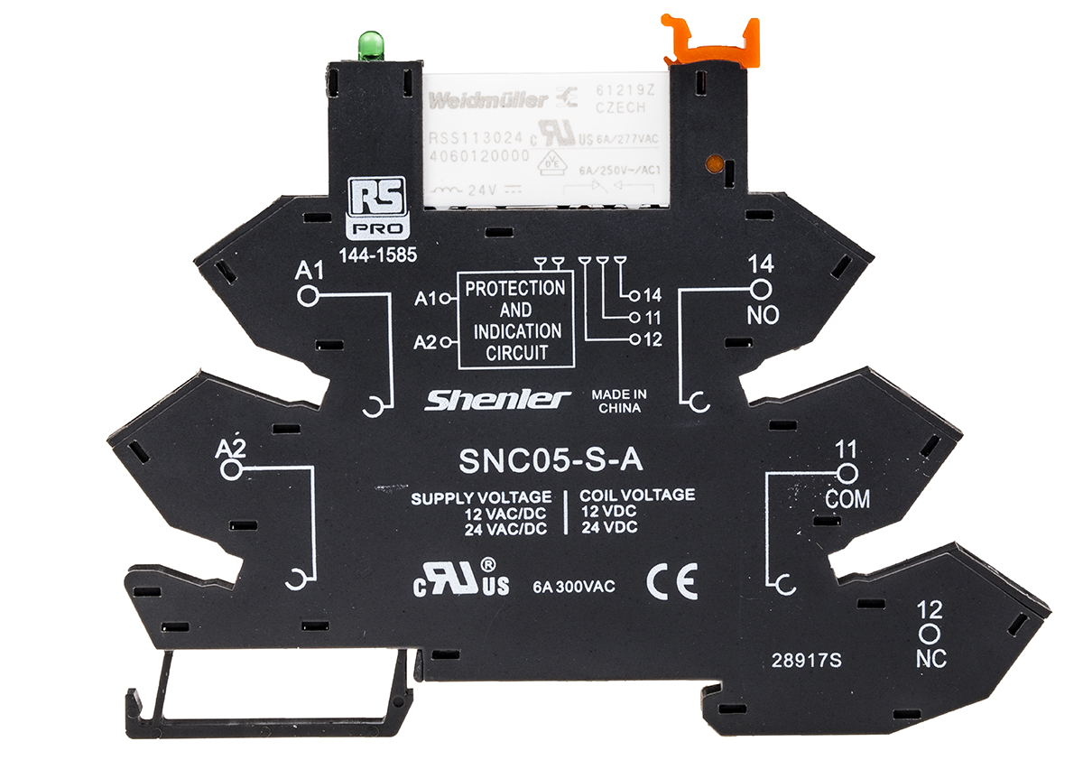 RS PRO Interface Relay, DIN Rail Mount, 24V dc Coil, SPDT