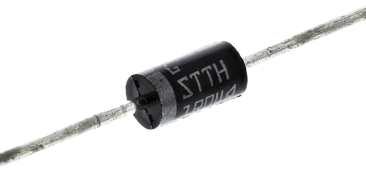 STMicroelectronics Switching Diode, 1A 400V, 2-Pin DO-15 STTH1R04QRL