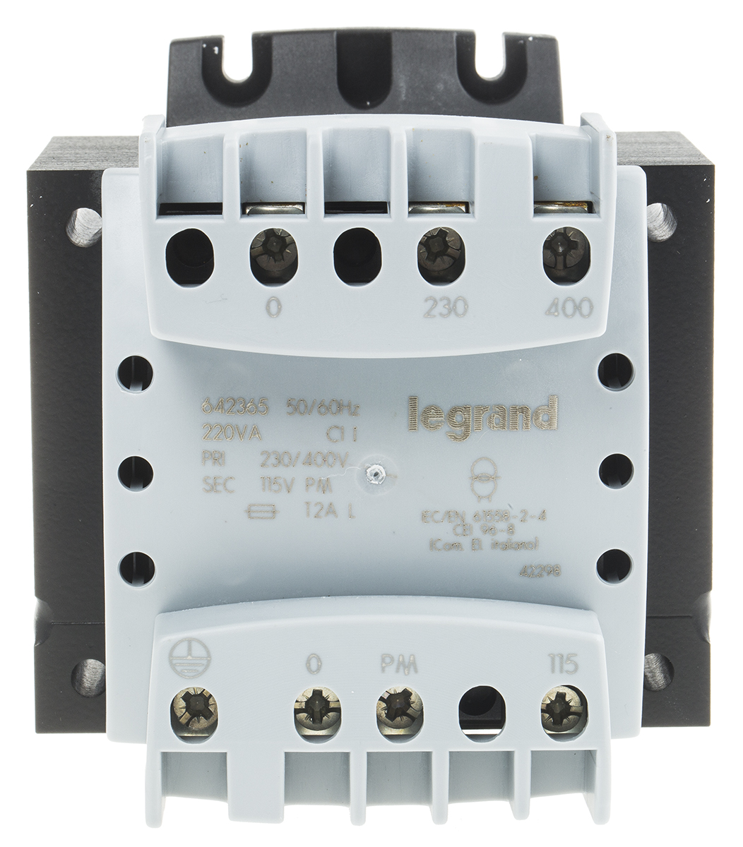 Legrand 220VA 1 Output Chassis Mounting Transformer, 115V