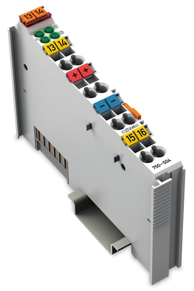WAGO 750 Series PLC I/O Module for Use with Resistance Sensors, 24 V Supply, Transistor Output, 4-Input, Digital Input