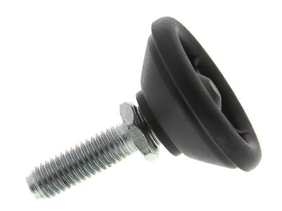 Nu-Tech Engineering M8 PA Reinforced Nylon Levelling Adjustable Foot, 450kg Static Load Capacity