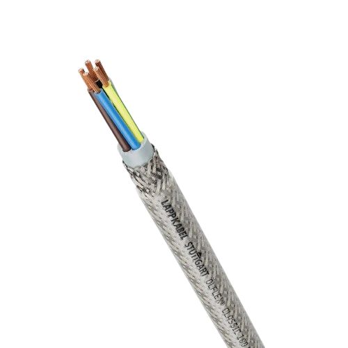 Lapp ÖLFLEX CLASSIC 100 CY Control Cable, 4 Cores, 2.5 mm² CSA 13 AWG, Screened, 50 m, Transparent Polyvinyl Chloride