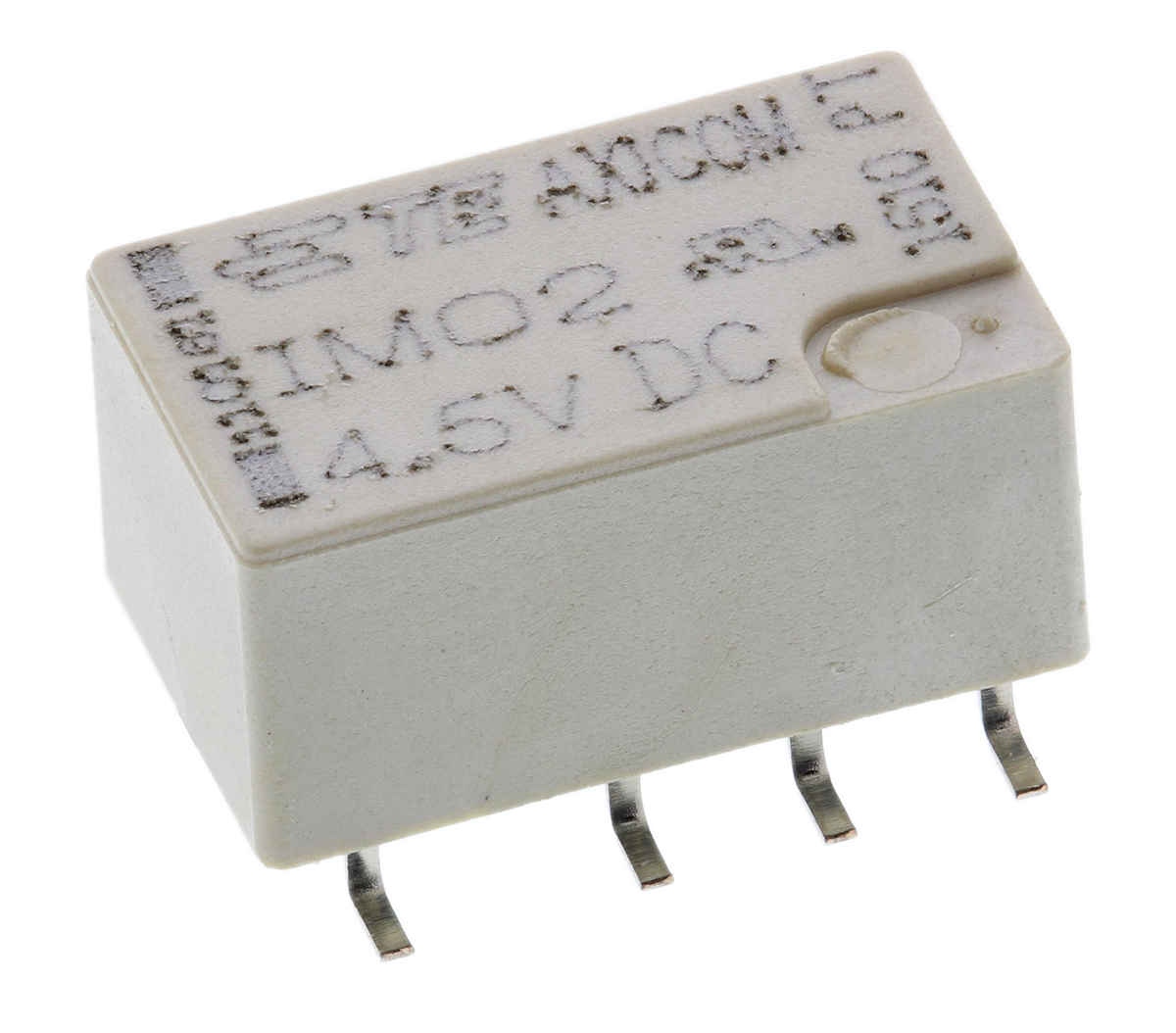 TE Connectivity Surface Mount Signal Relay, 4.5V dc Coil, 2A Switching Current, DPDT
