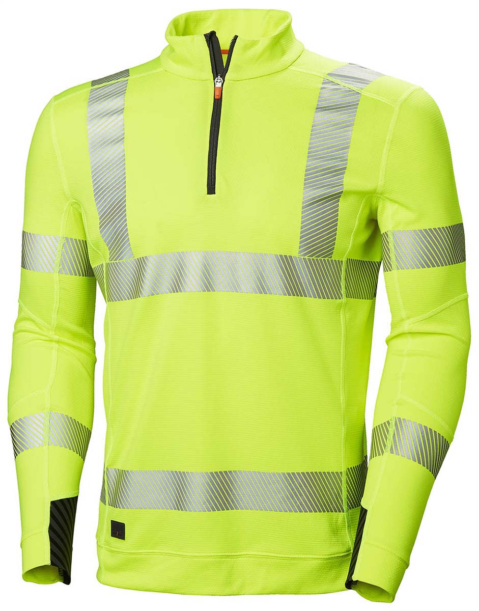 Helly Hansen HH Lifa Active Yellow Unisex Hi Vis Polo Shirt, M