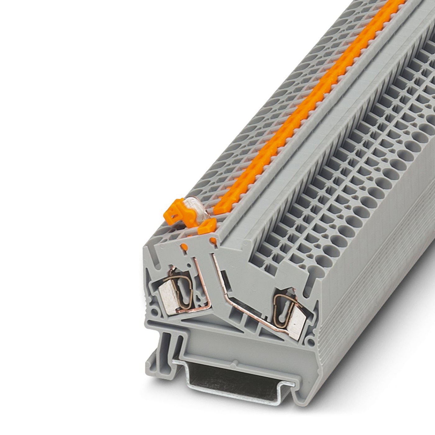 Phoenix Contact STS Series STS 2,5-MT Terminal Block Connector, 2-Way, 20A, 12-28 AWG Wire, Spring Cage Termination