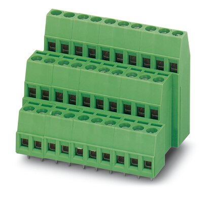 Phoenix Contact 5/ 3-5, 08, MK3DS 1 Series PCB Terminal Block, 27-Contact, 6.35mm Pitch, Solder Mount, 3-Row, Screw