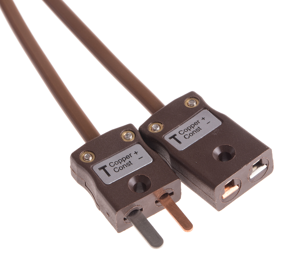 RS PRO Type T Thermocouple Cable/Wire Extension Lead, 2m, Unscreened, PVC Insulation, +105°C Max, 7/0.2mm