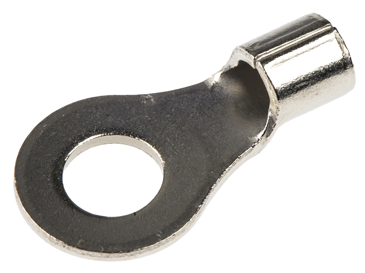 TE Connectivity, SOLISTRAND Uninsulated Ring Terminal, 4.17mm Stud Size, 1mm² to 2.6mm² Wire Size