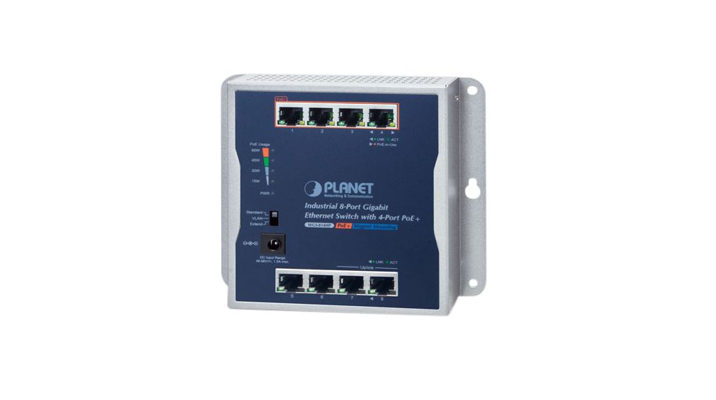 Planet WGS-814HP, Unmanaged 8 Port Switch With PoE