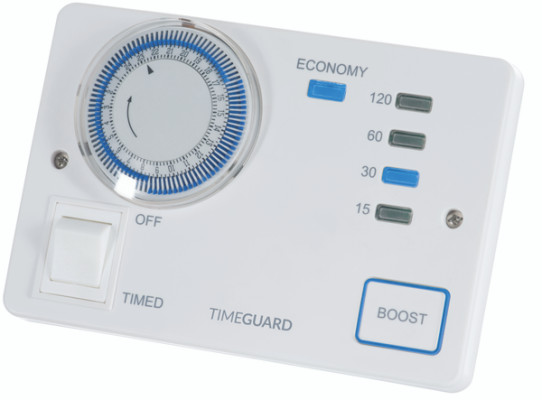 Timeguard Analogue Economy 7 Programer with Boost Control Programable Thermostats, 13A, 230 V ac, 0 → 40 °C
