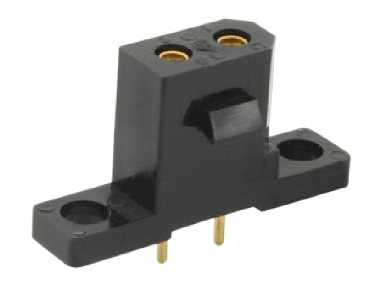 Souriau Sunbank by Eaton SMS Series Straight PCB Mount PCB Socket, 2-Contact, 1-Row, 5.08mm Pitch, Solder Termination