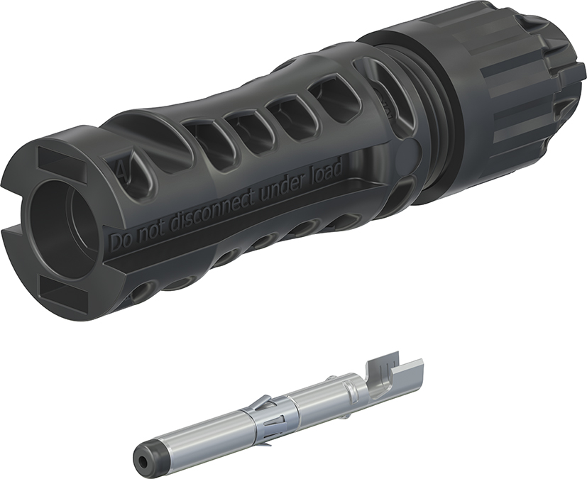 Staubli MC4-Evo 2 Series, Male, Panel Mount Solar Connector, Cable CSA, 2.5mm², Rated At 39A, 1.5 kV PV-KST4