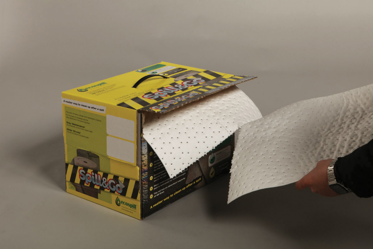 Ecospill Ltd Roll Dispensing Box, 48L Capacity