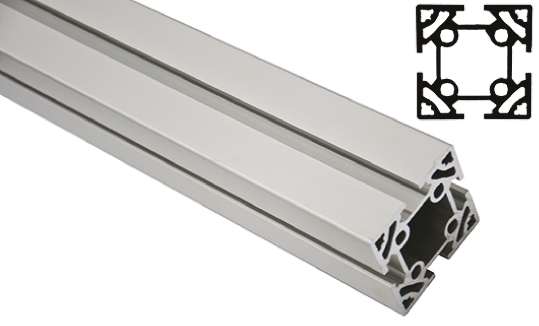 FlexLink Silver Aluminium Profile Strut, 64 x 64 mm, 11mm Groove, 2000mm Length, Series XC