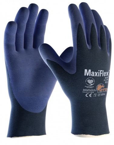 ATG 34-274 Blue Nylon Spandex Work Gloves, Size 11, DC-DC Fast Charge Coating
