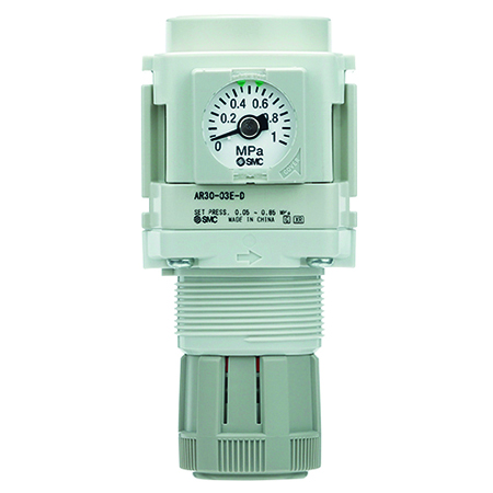 SMC G 1/4 Pneumatic Regulator - 0.02MPa to 0.2MPa, AR20-F02-1N-D