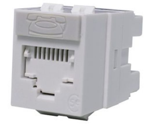 Molex Premise Networks Female RJ Connector Module, Cable Mount, Cat5e 1 Port 1 -Way