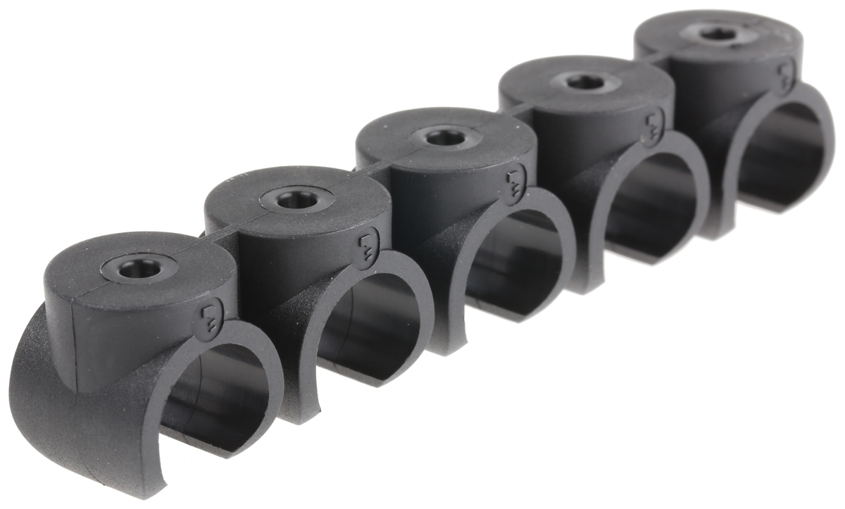 Legris 5 Tubes Polymer Tube Clip, For Tube Diam. 12mm