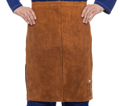 Weldas Brown Reusable Leather Apron, 600mm